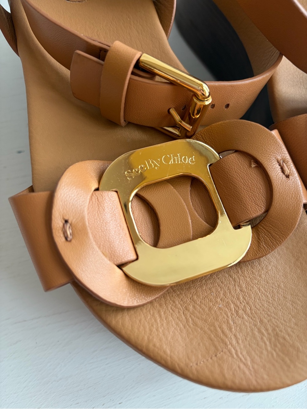 See by Chloé Chany Platform Sandals – Tan - Picture 9 of 10
